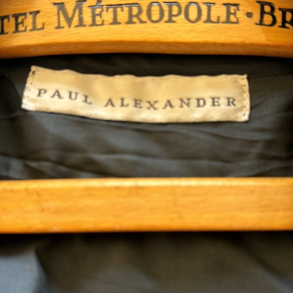 Vintage Paul Alexander wool duster from 1980s with black cording and beadwork - Picture 5 of 5